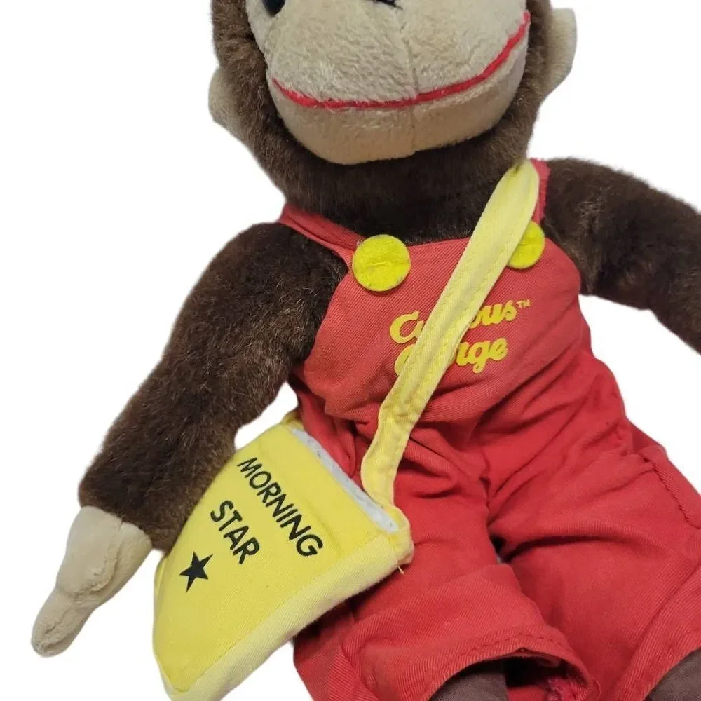Curious George Monkey Newspaper Boy Plush Soft Toy Network 16